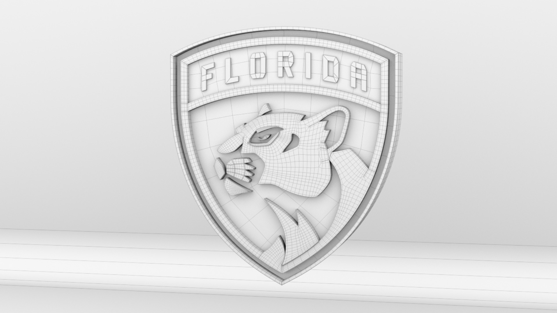 NHL Florida Panthers Team Logo 3D model_7