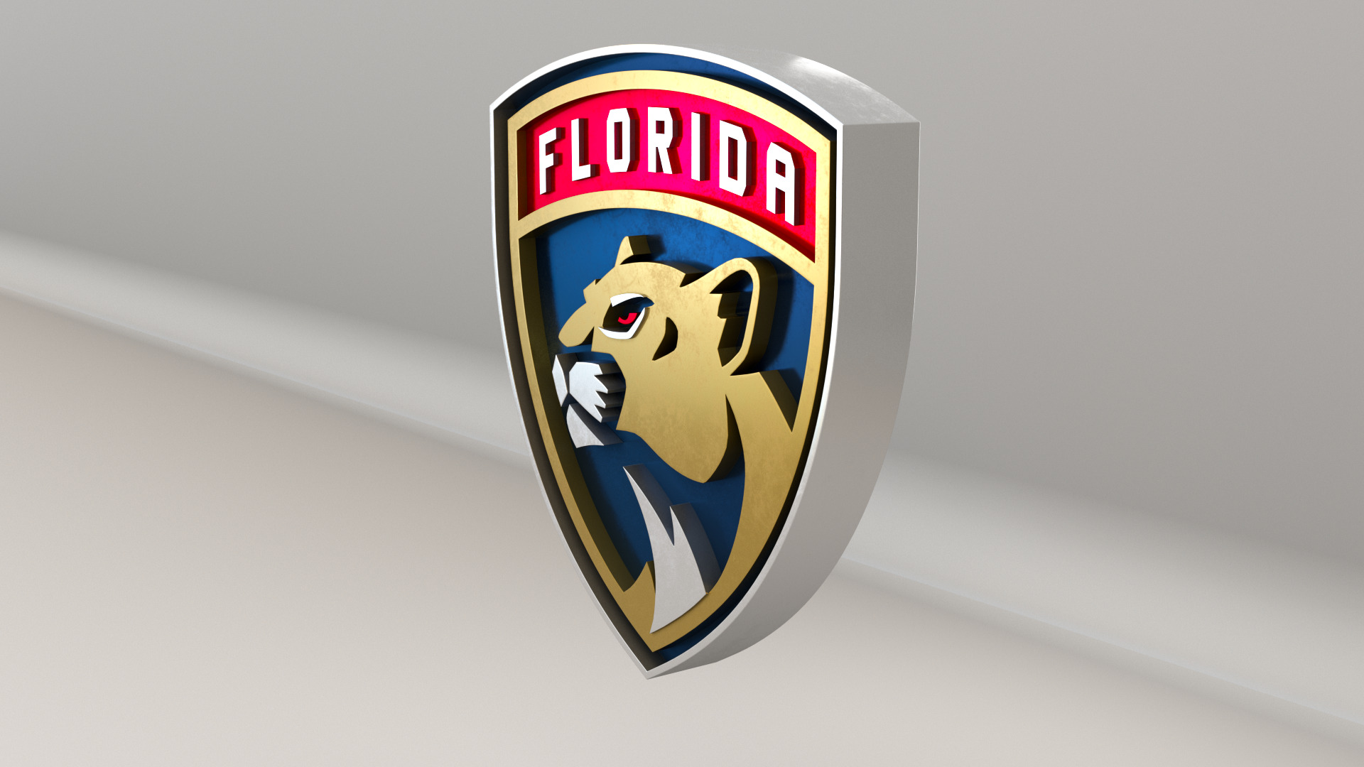 NHL Florida Panthers Team Logo 3D model_5