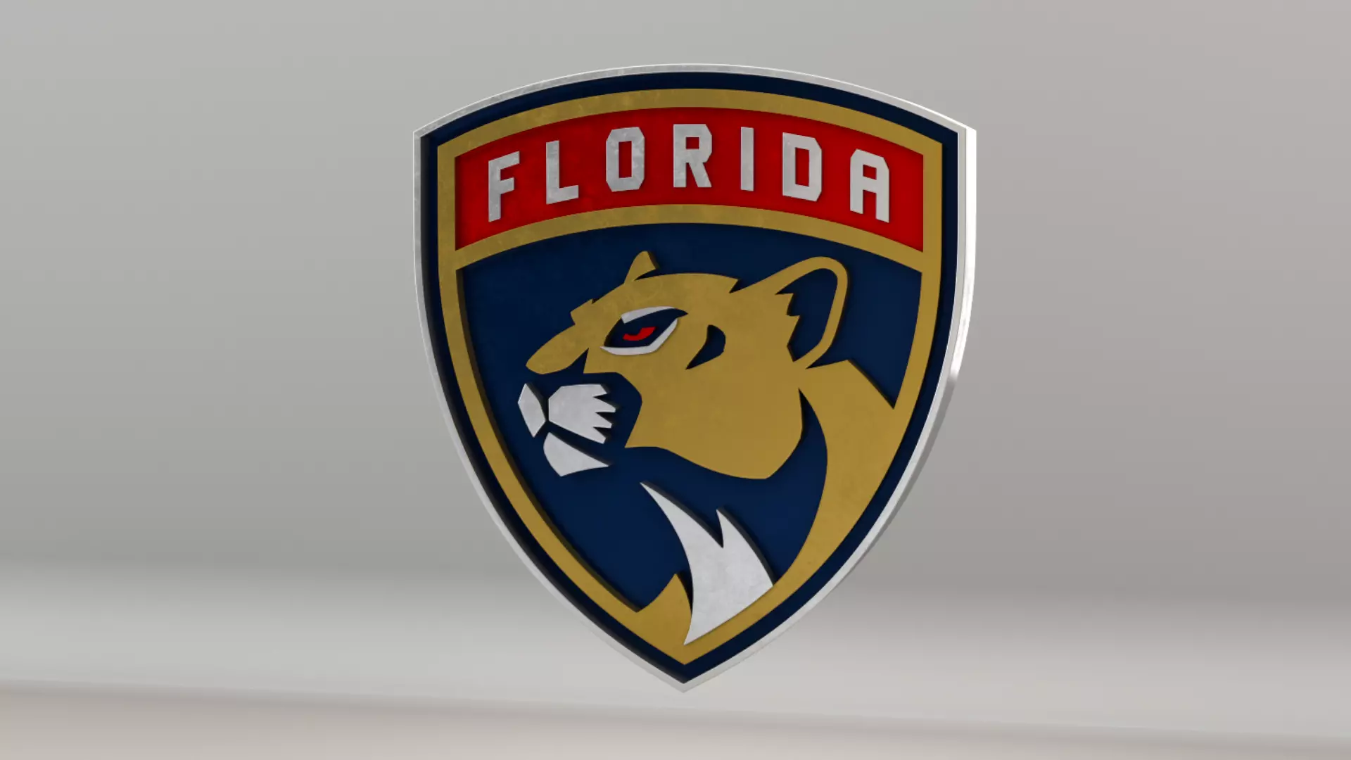 NHL Florida Panthers Team Logo 3D model_0