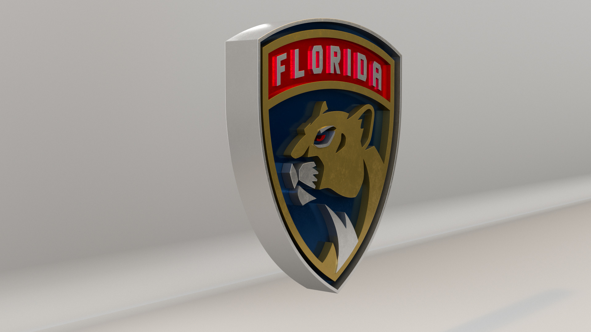 NHL Florida Panthers Team Logo 3D model_4
