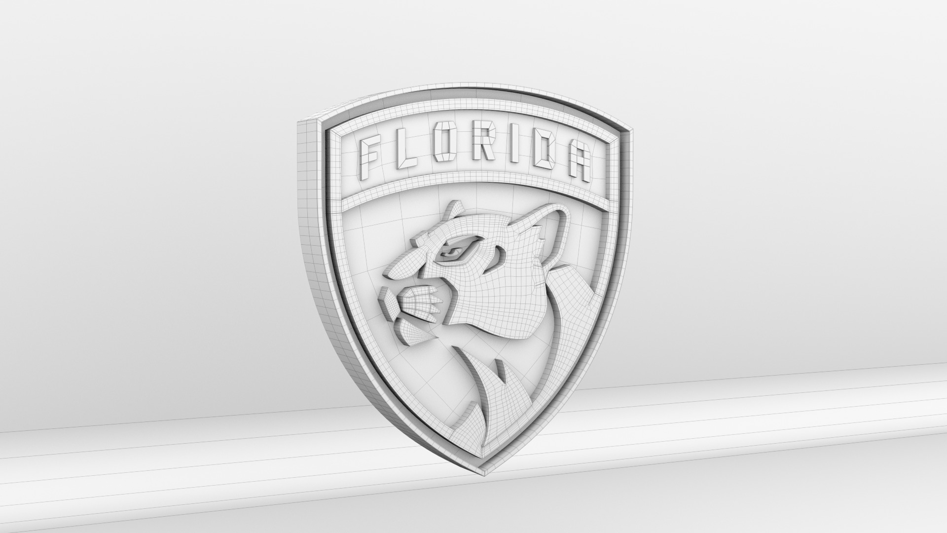 NHL Florida Panthers Team Logo 3D model_9
