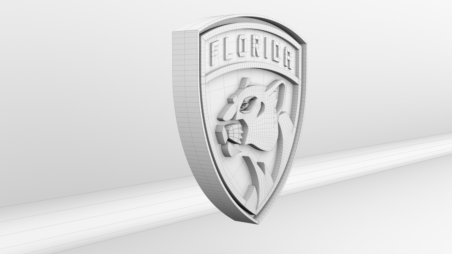 NHL Florida Panthers Team Logo 3D model_10