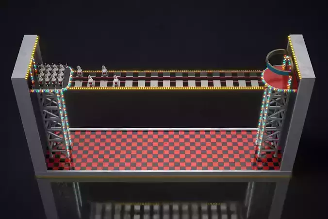 Squid Game the glass bridge in vip room