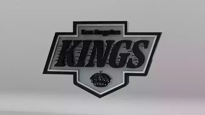 NHL Los Angeles Kings Team Logo 3D model