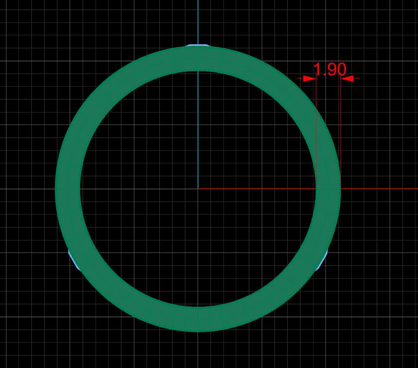 Wedding rings Love Collection All Sizes 3 Stones Version 2 3D print model_5