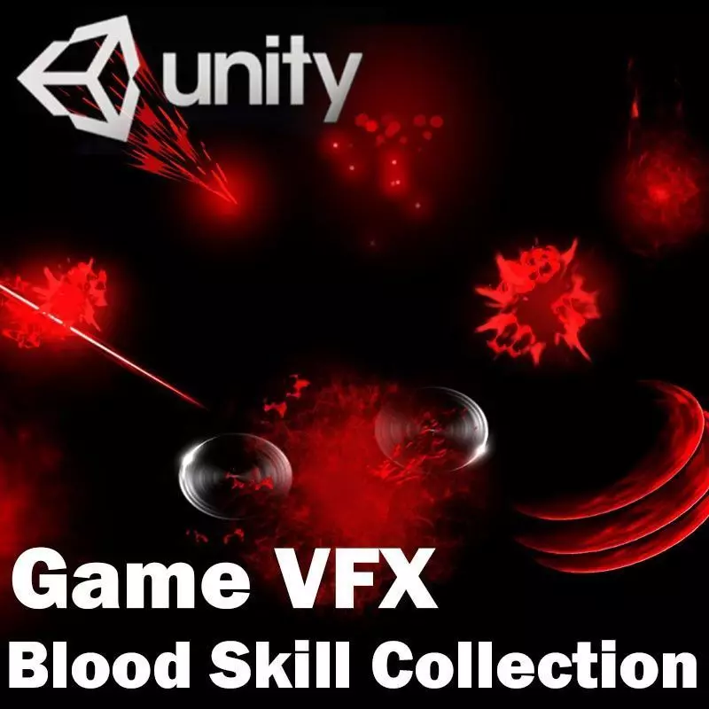 Unity Game VFX - Blood Skill Collection 3D model