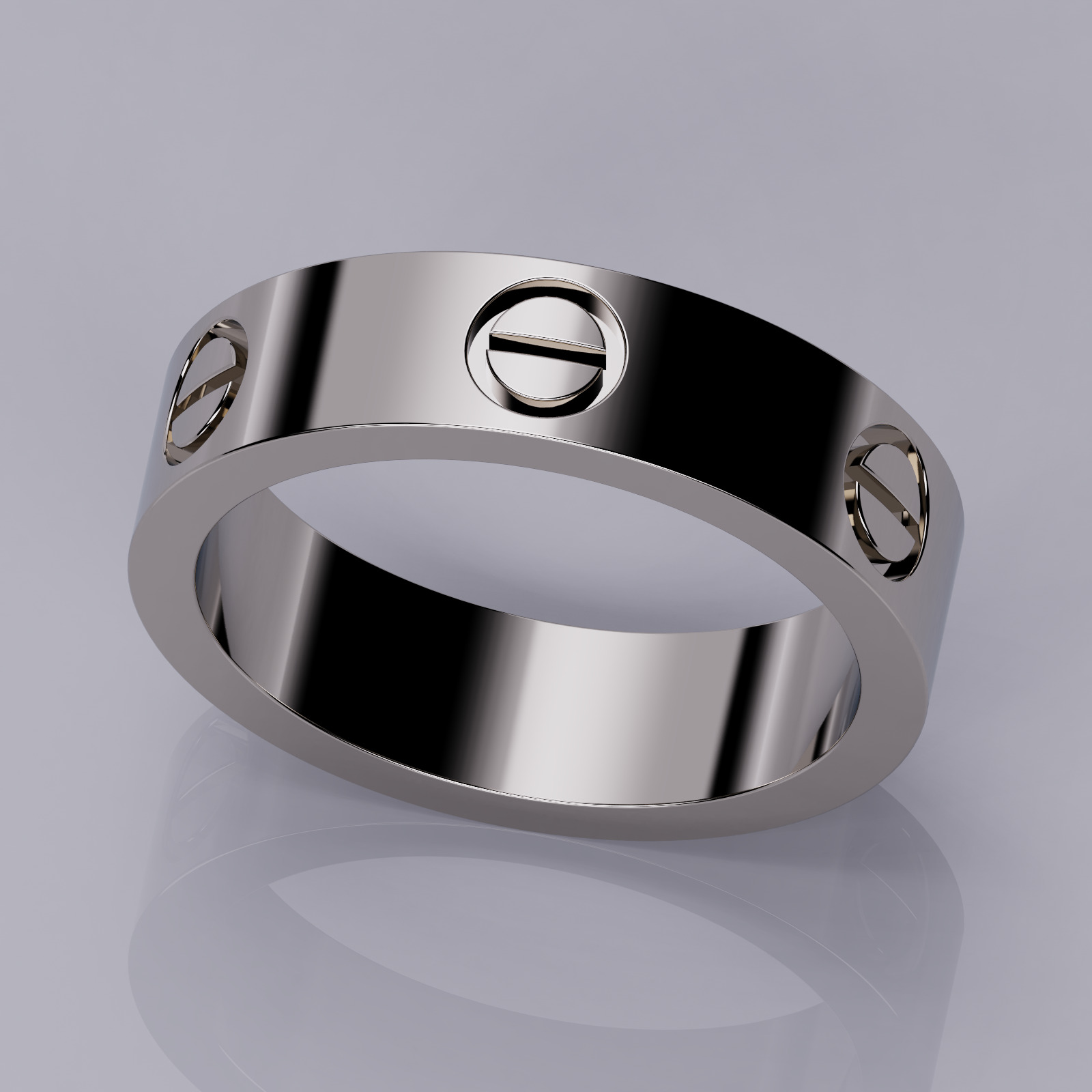 Wedding rings Love Collection All Sizes Version 2 3D print model_2
