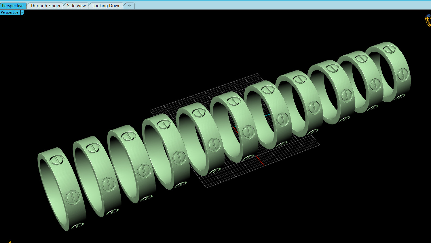 Wedding rings Love Collection All Sizes Version 2 3D print model_9