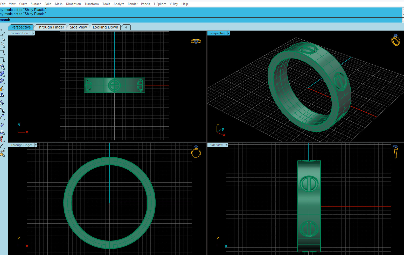 Wedding rings Love Collection All Sizes Version 2 3D print model_6