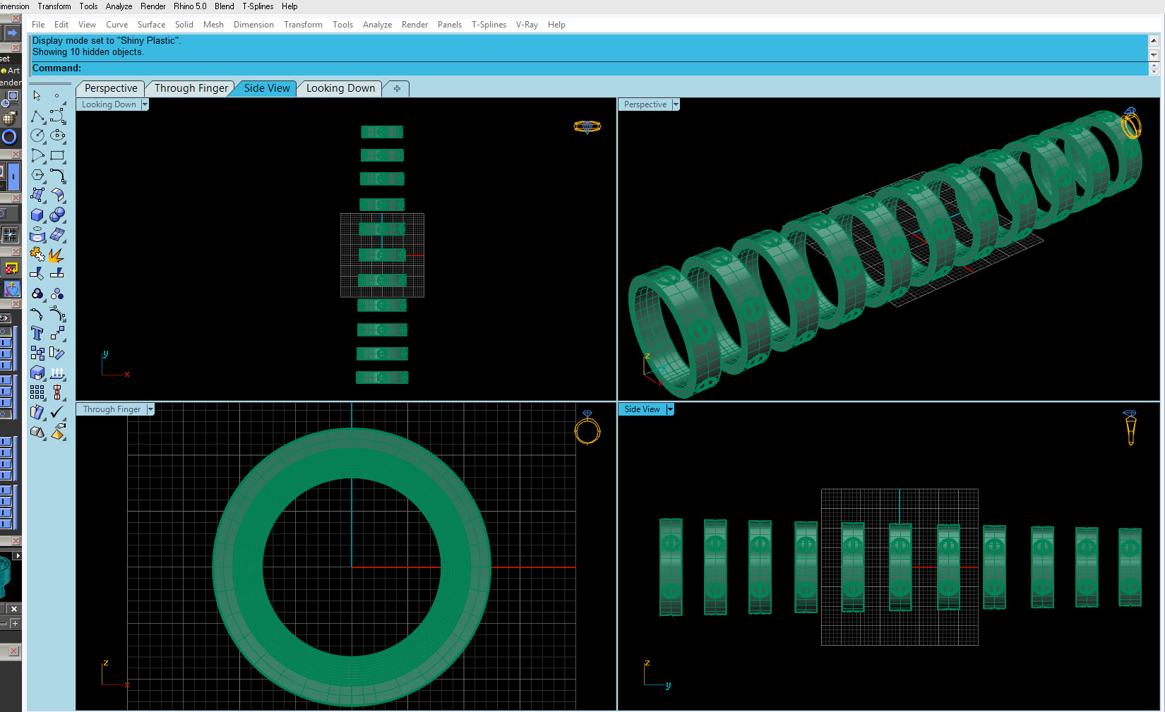 Wedding rings Love Collection All Sizes Version 2 3D print model_7