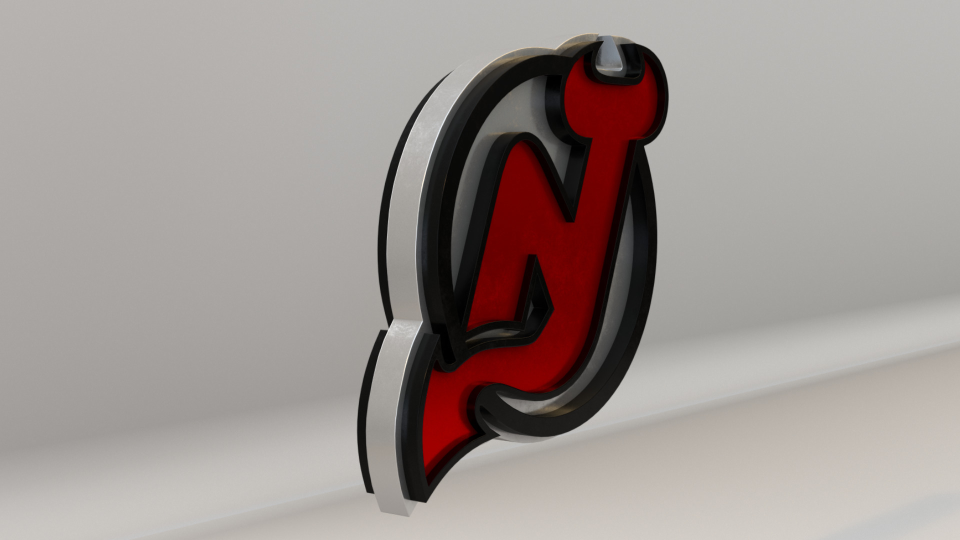 NHL New Jersey Devils Team Logo 3D model_4