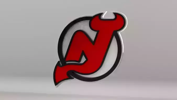 NHL New Jersey Devils Team Logo 3D model