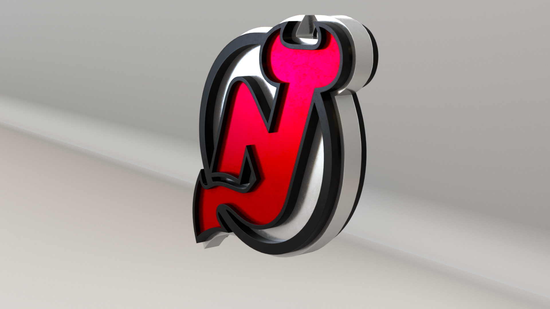 NHL New Jersey Devils Team Logo 3D model_5