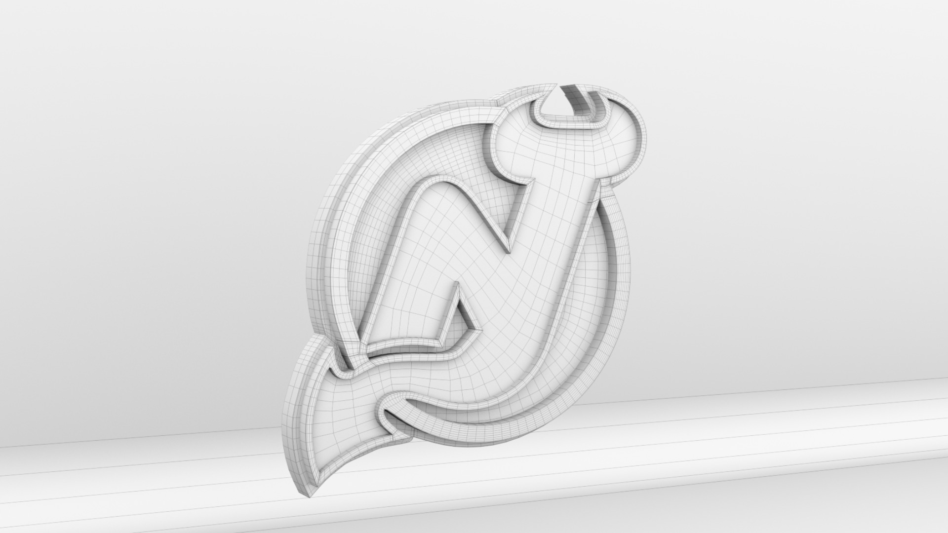 NHL New Jersey Devils Team Logo 3D model_9