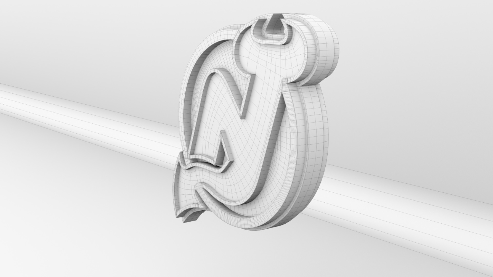 NHL New Jersey Devils Team Logo 3D model_11
