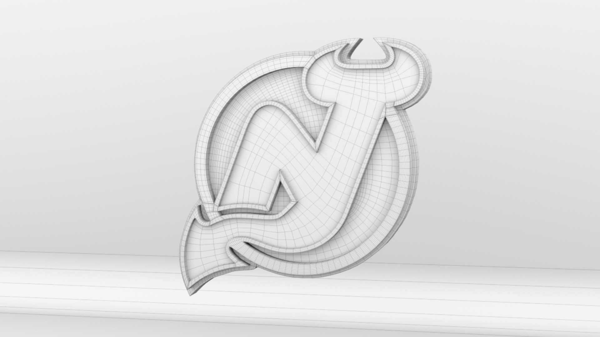 NHL New Jersey Devils Team Logo 3D model_7