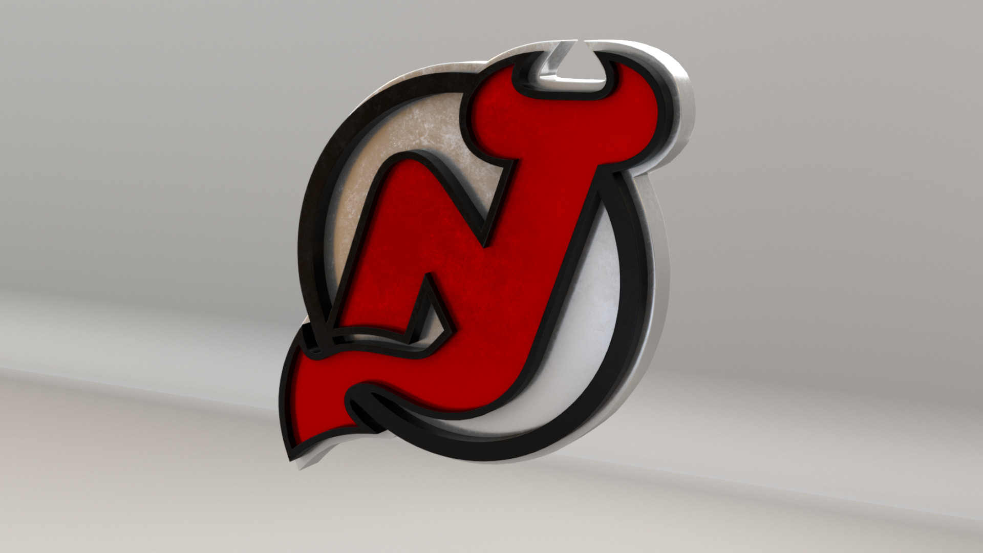 NHL New Jersey Devils Team Logo 3D model_2