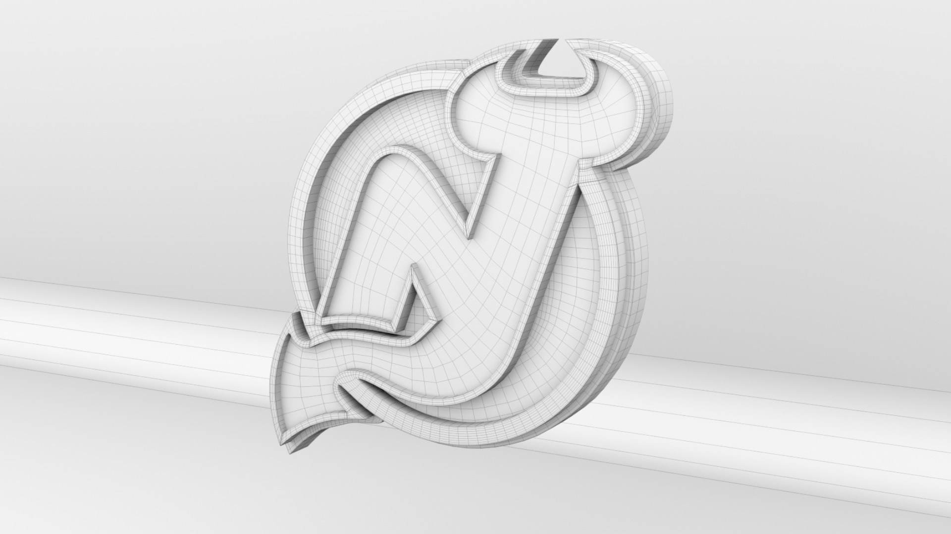 NHL New Jersey Devils Team Logo 3D model_8