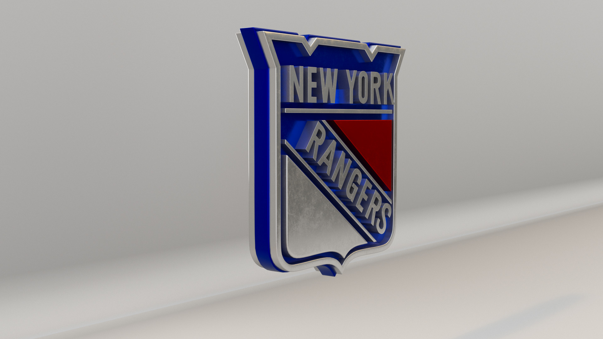NHL New York Rangers Team Logo 3D model_4