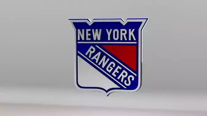 NHL New York Rangers Team Logo 3D model