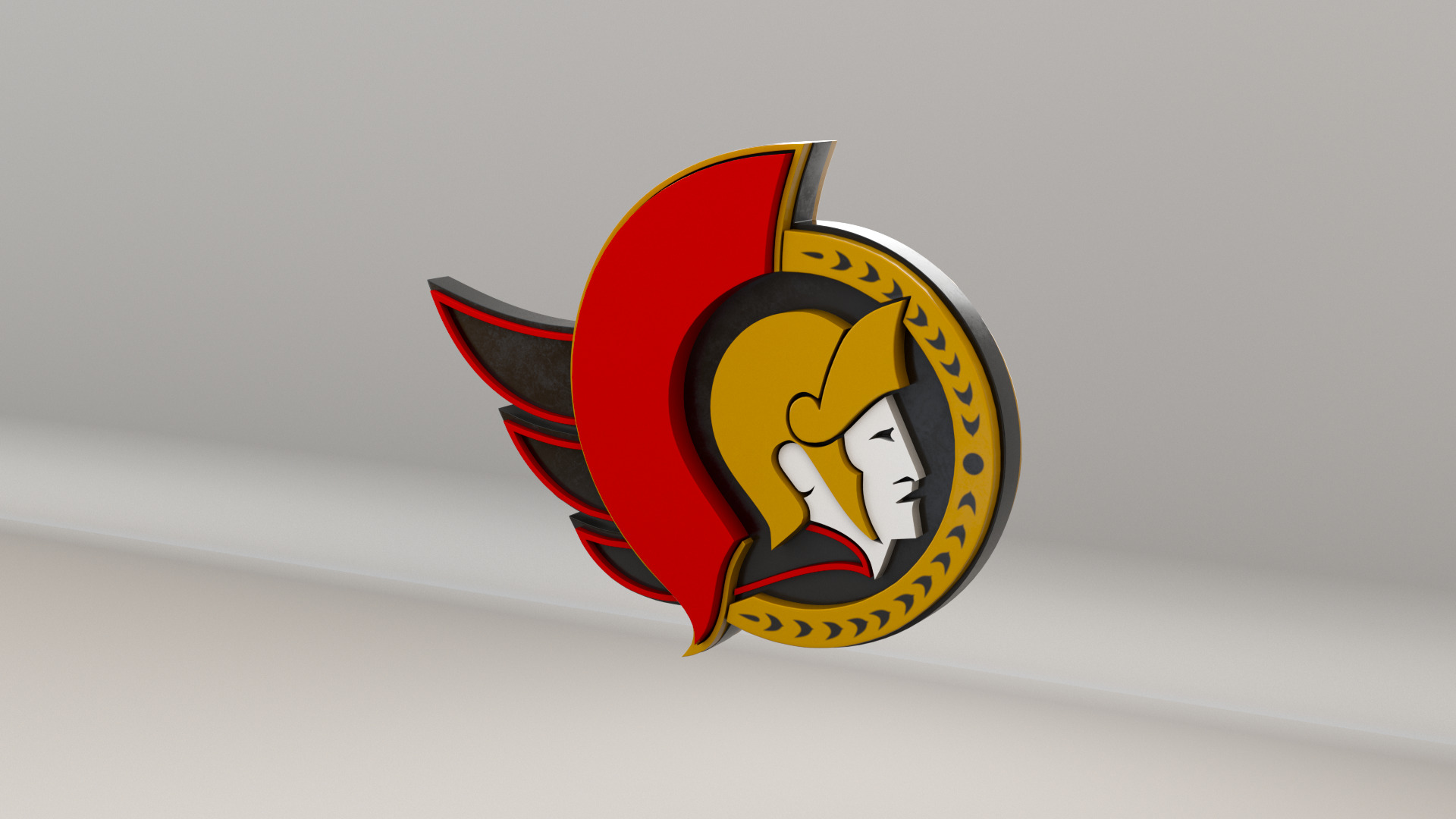 NHL Ottawa Senators Team Logo 3D model_6