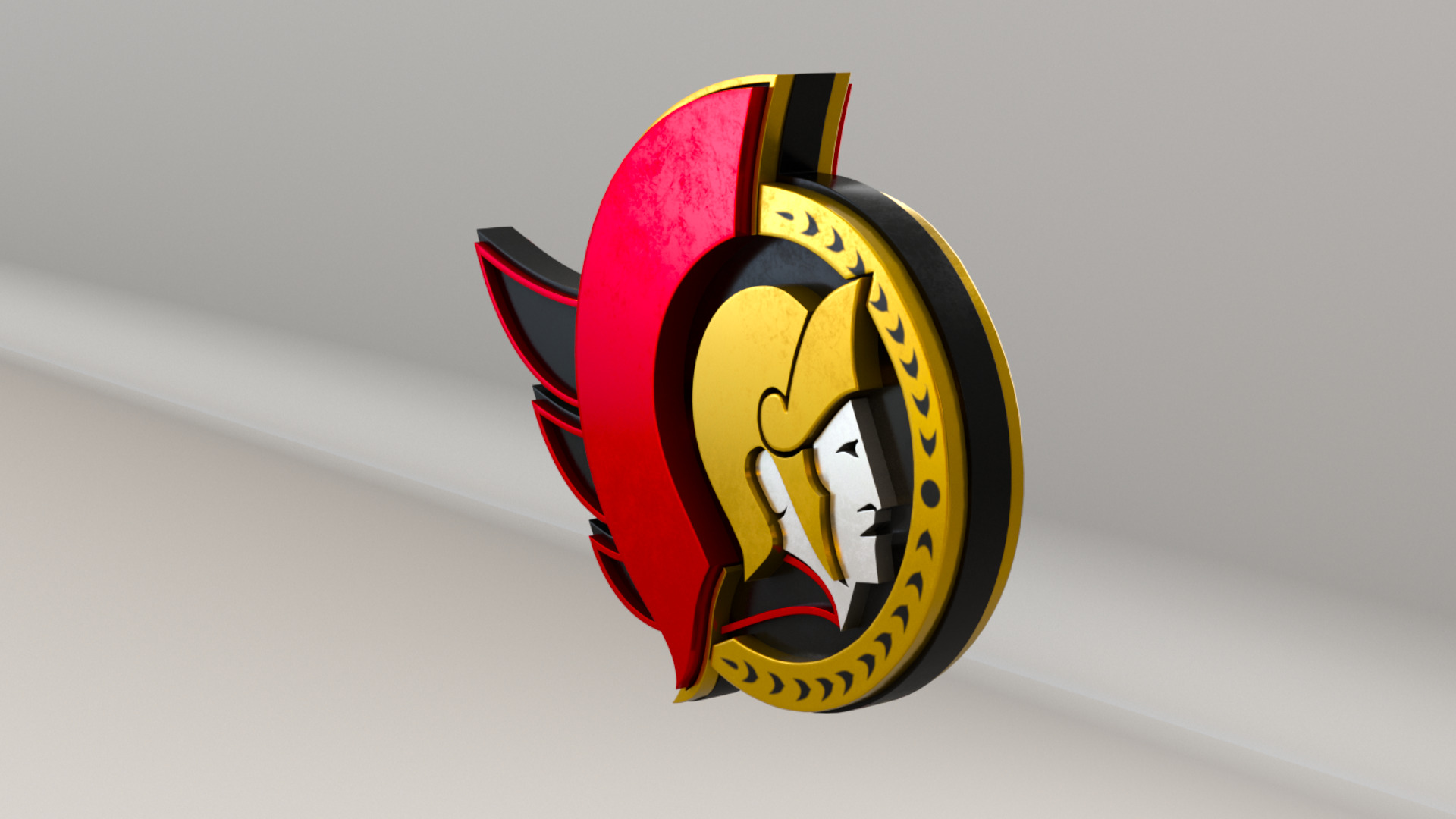 NHL Ottawa Senators Team Logo 3D model_5