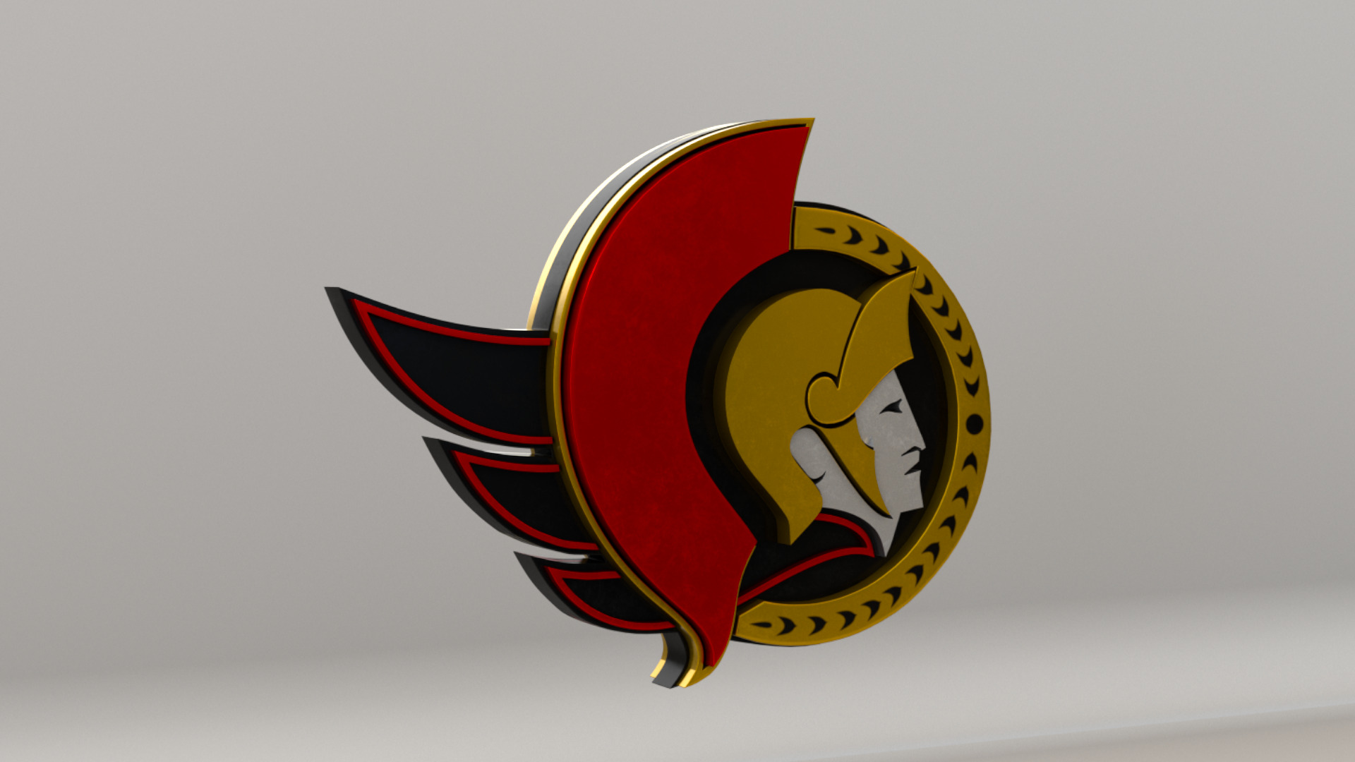 NHL Ottawa Senators Team Logo 3D model_3