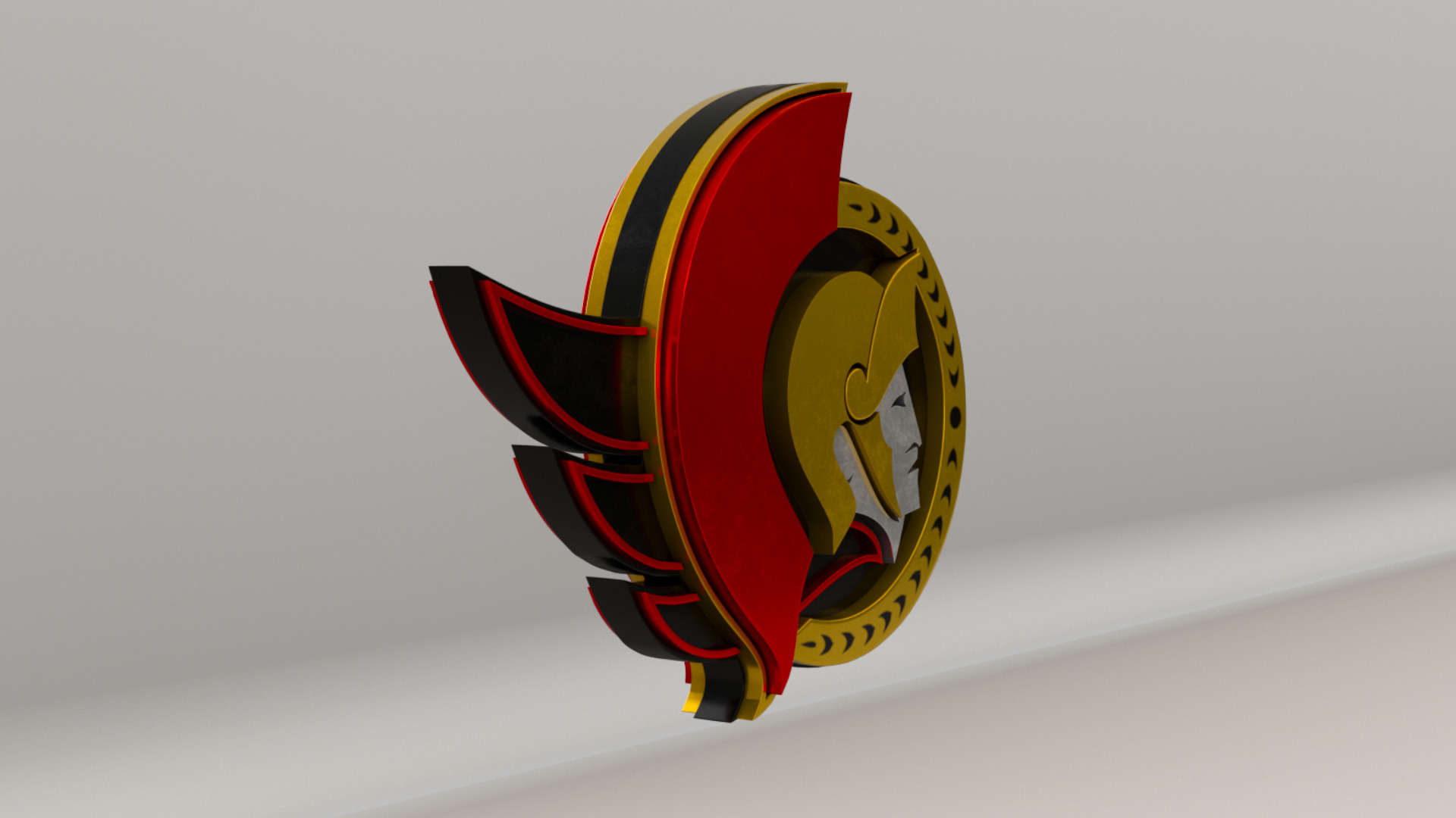 NHL Ottawa Senators Team Logo 3D model_4