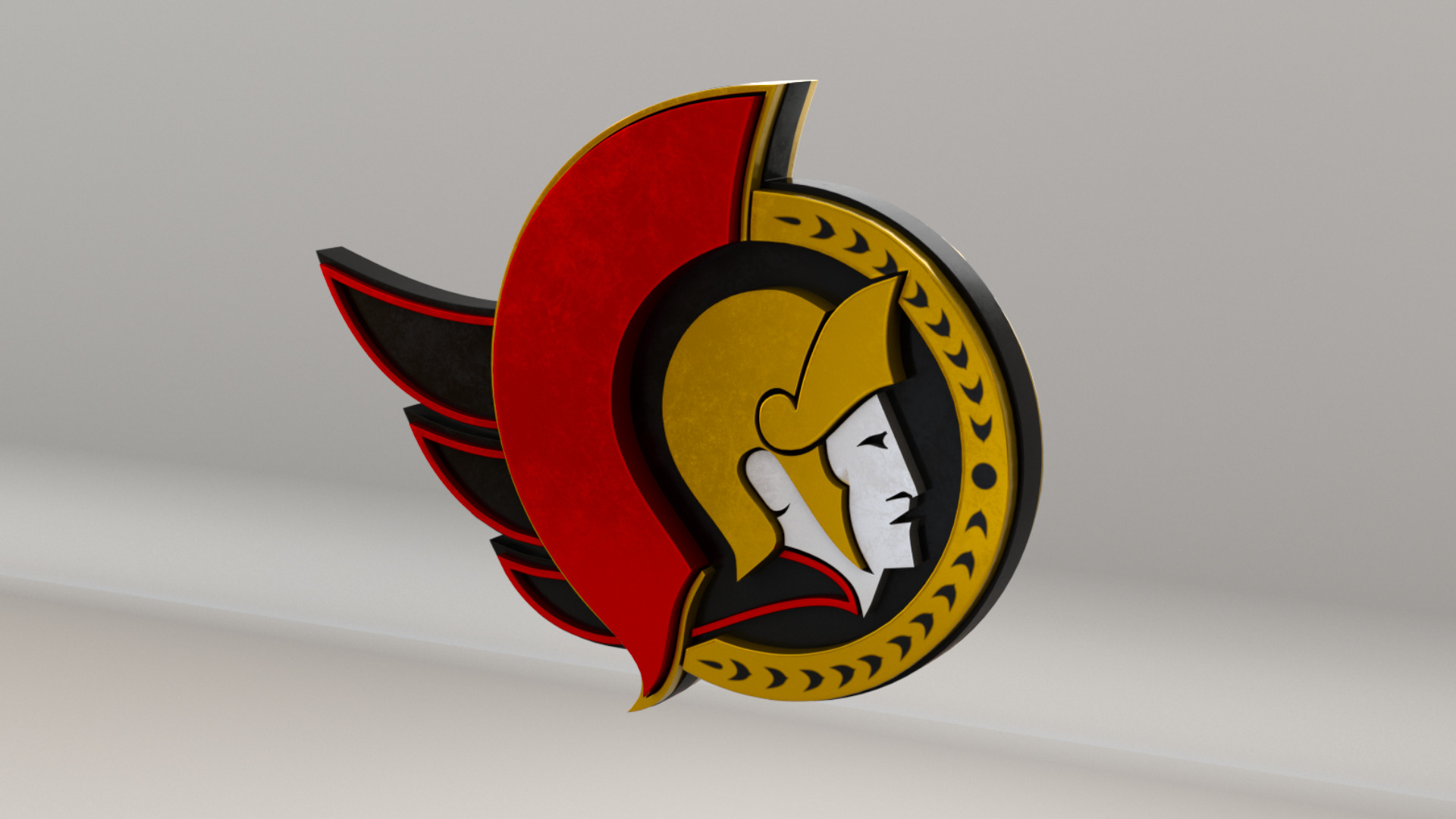 NHL Ottawa Senators Team Logo 3D model_2