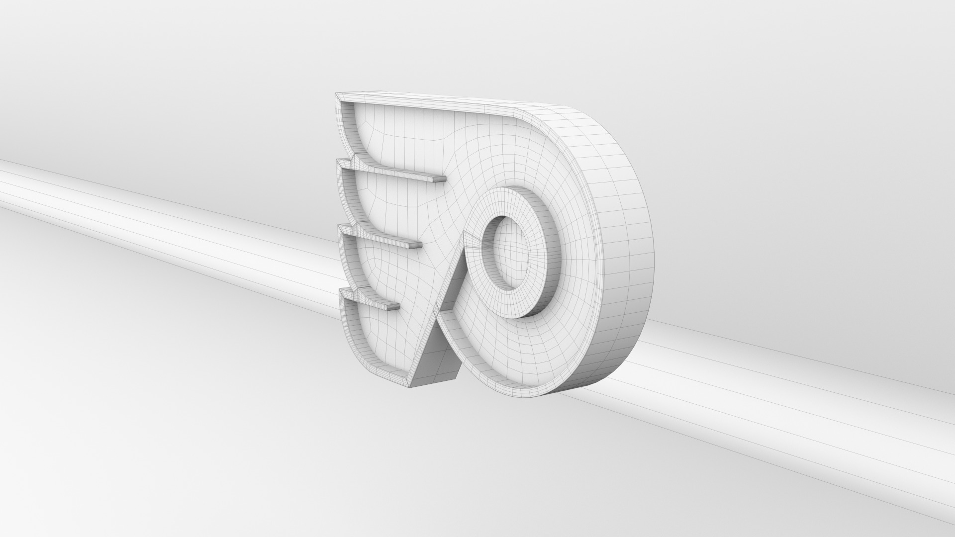 NHL Philadelphia Flyers Team Logo 3D model_11
