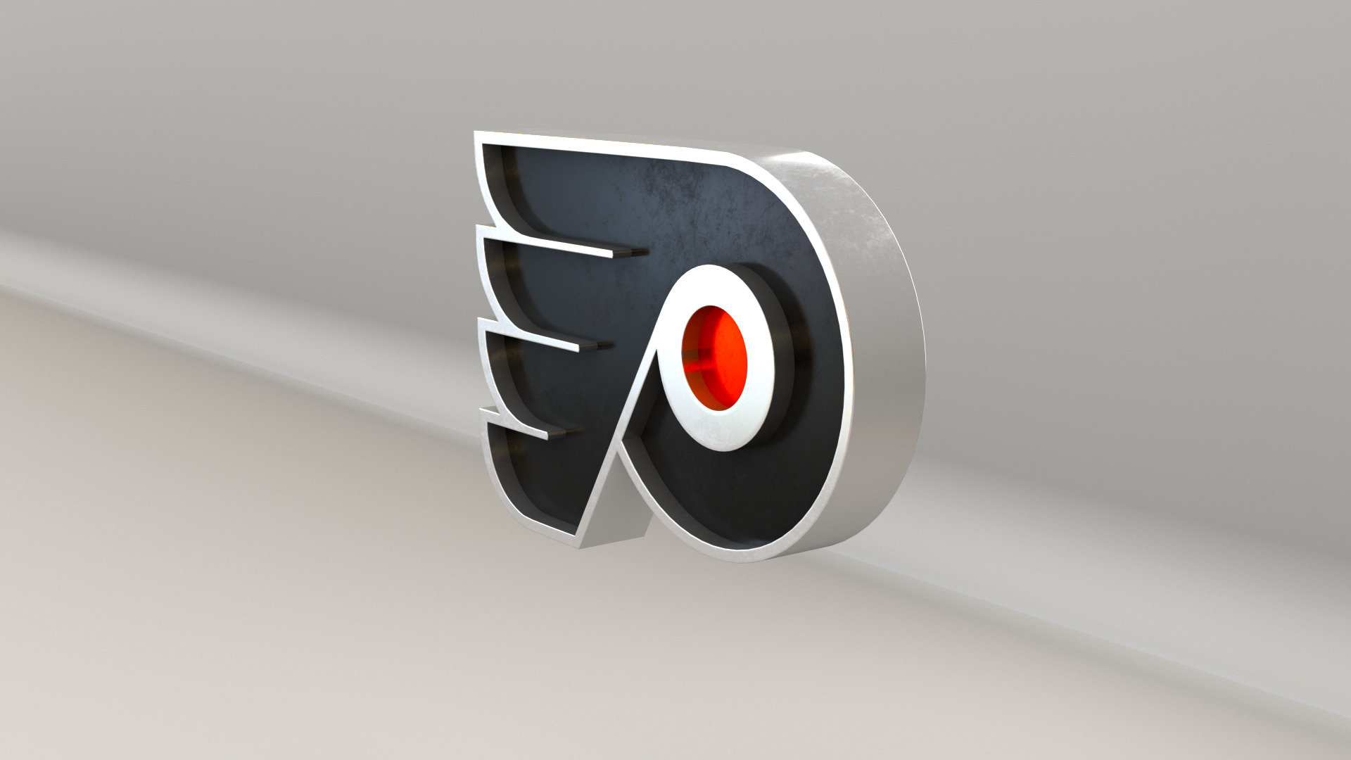 NHL Philadelphia Flyers Team Logo 3D model_5