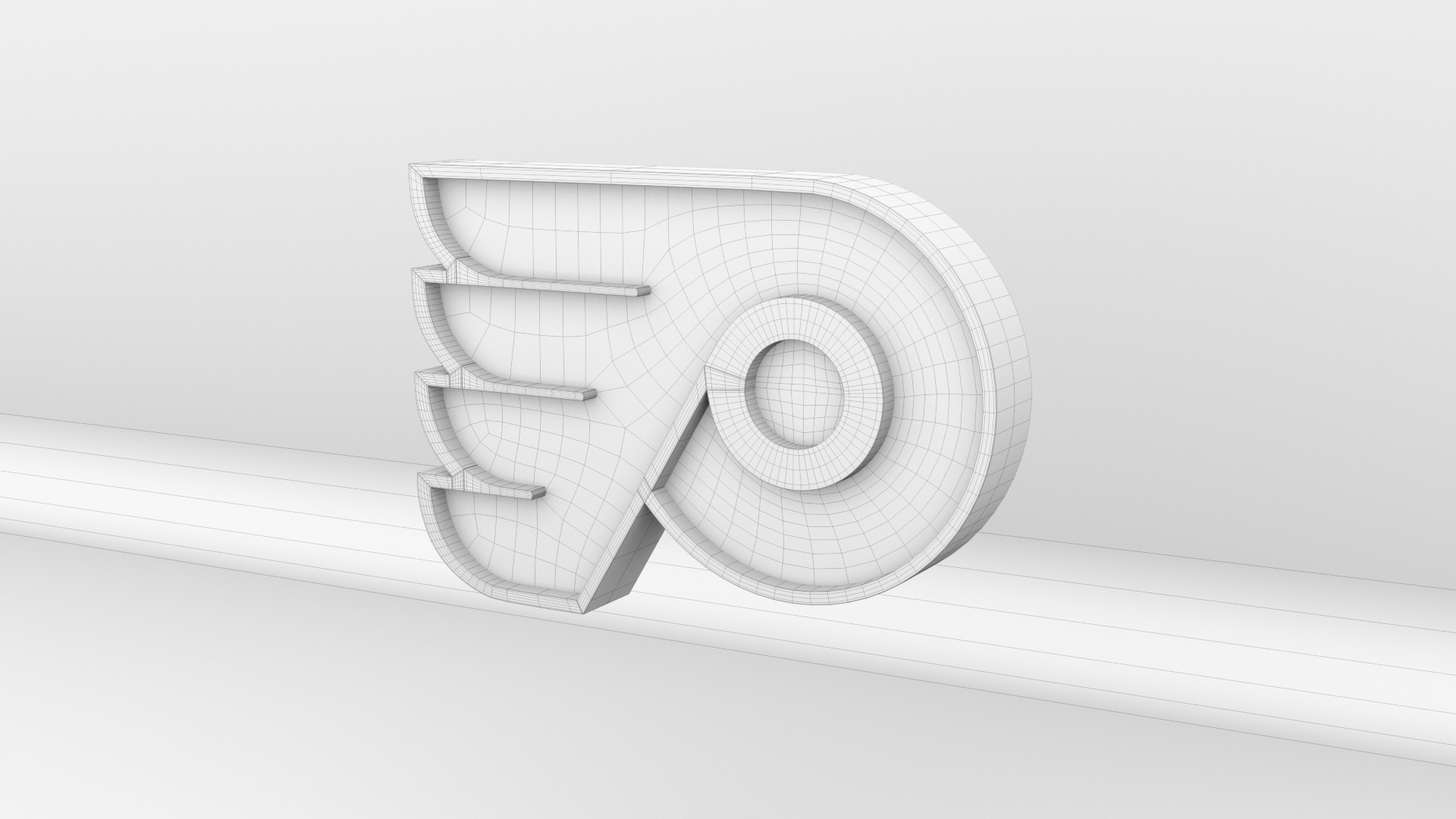 NHL Philadelphia Flyers Team Logo 3D model_8