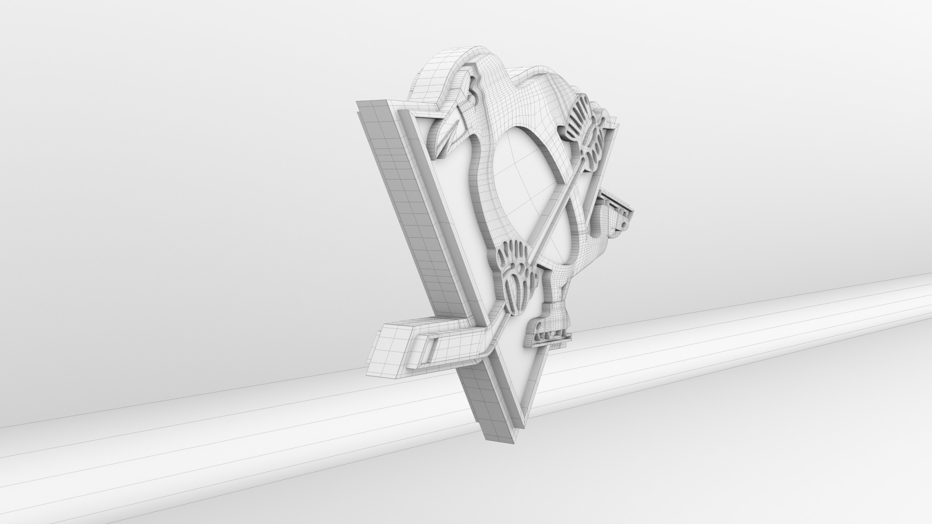 NHL Pittsburgh Penguins Team Logo 3D model_10