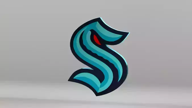 NHL Seattle Kraken Team Logo 3D model