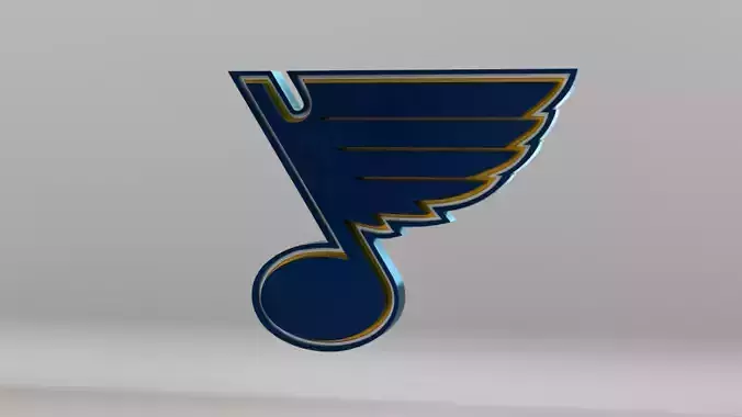 NHL St Louis Blues Team Logo 3D model
