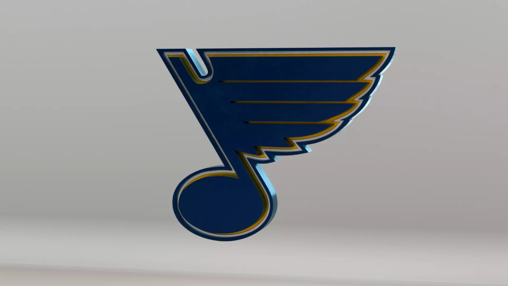 NHL St Louis Blues Team Logo 3D model_0