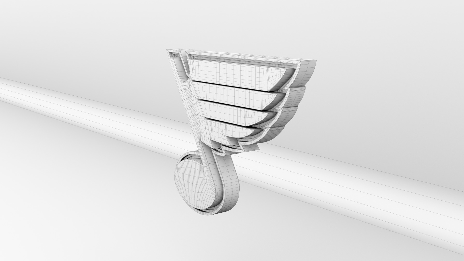 NHL St Louis Blues Team Logo 3D model_11