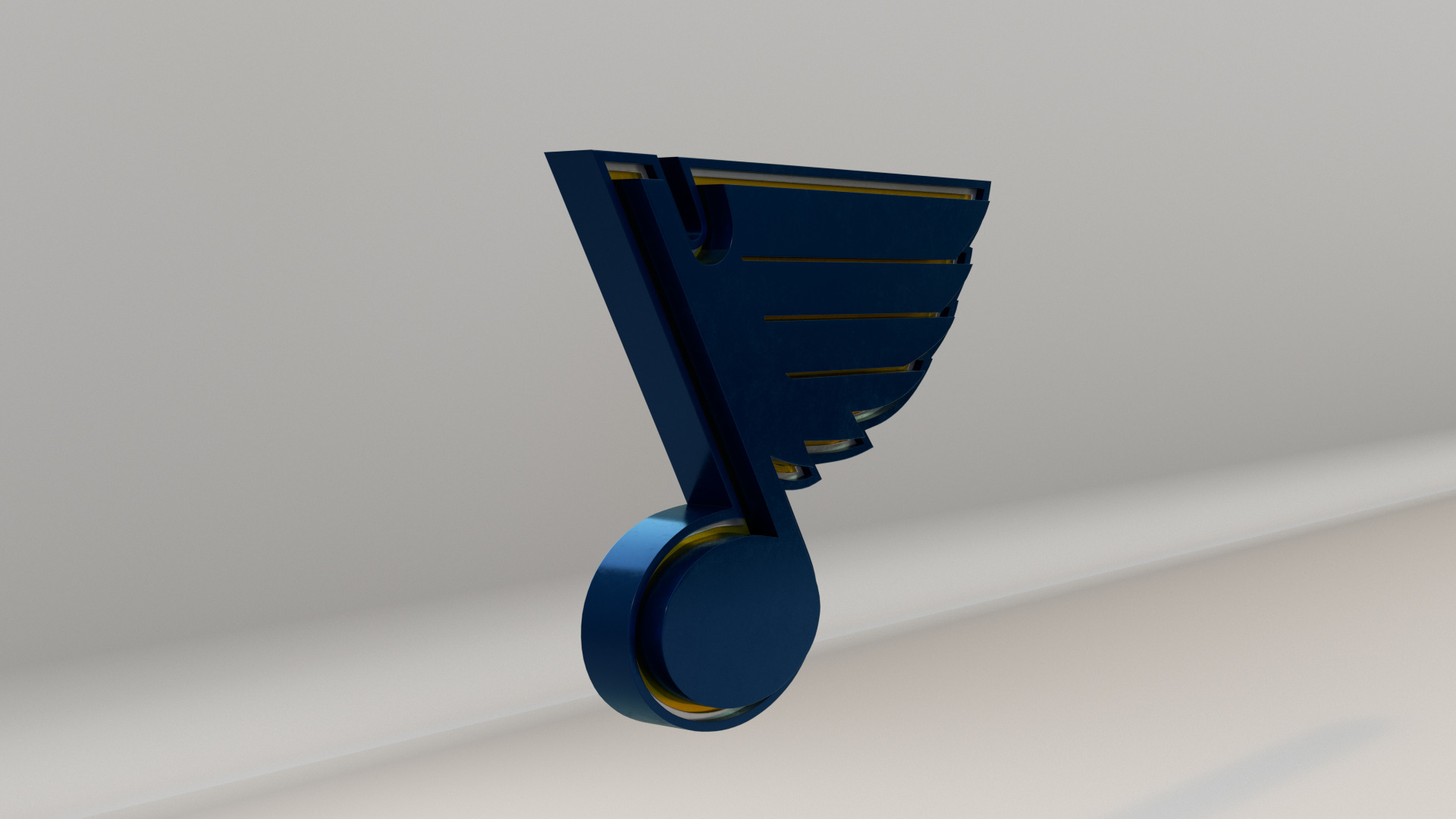 NHL St Louis Blues Team Logo 3D model_4