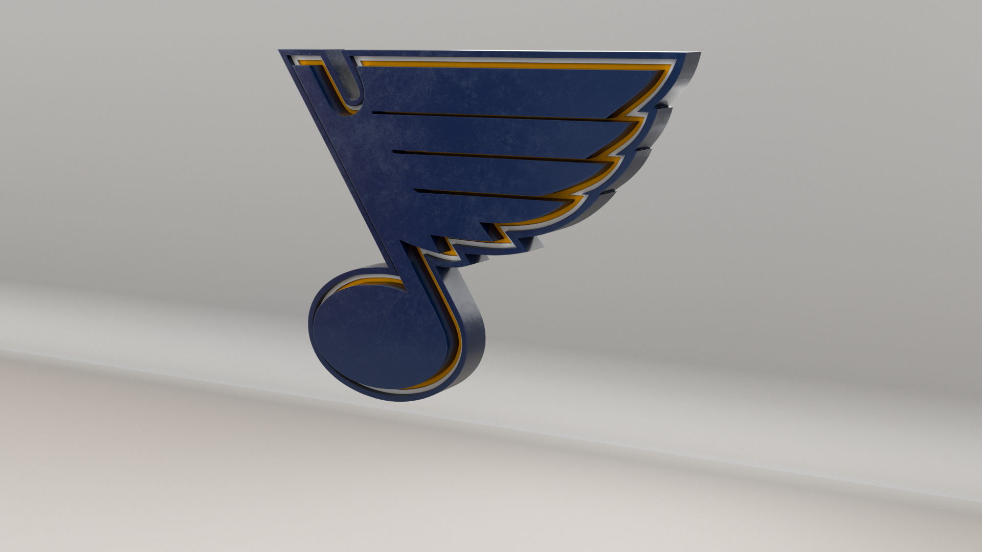 NHL St Louis Blues Team Logo 3D model_6