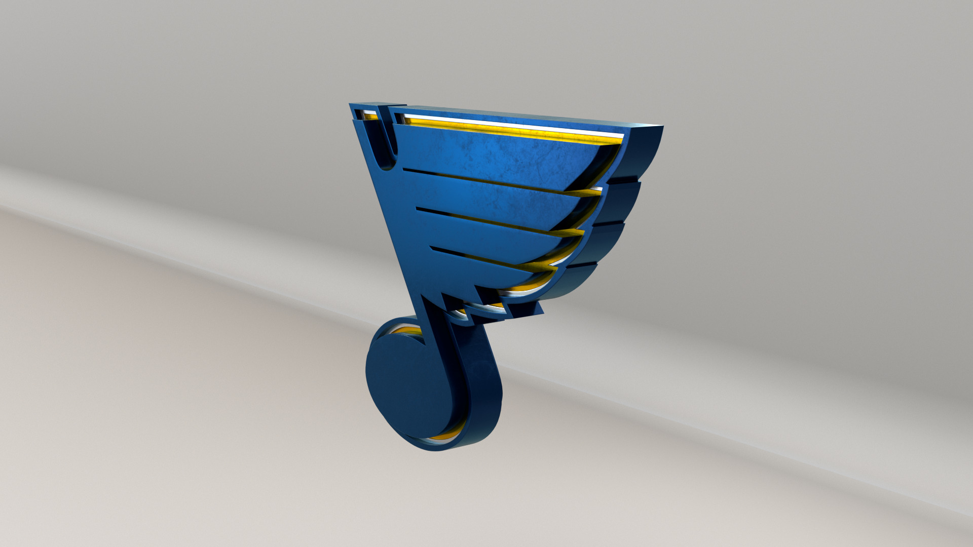NHL St Louis Blues Team Logo 3D model_5