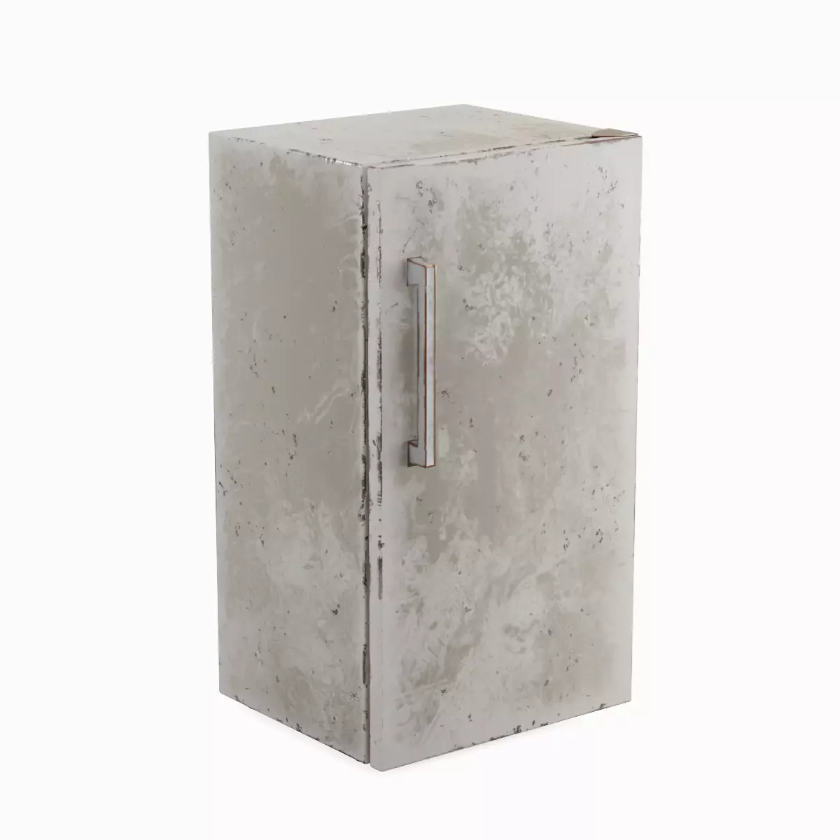 Old Refrigerator 01  Low-poly 3D model_0
