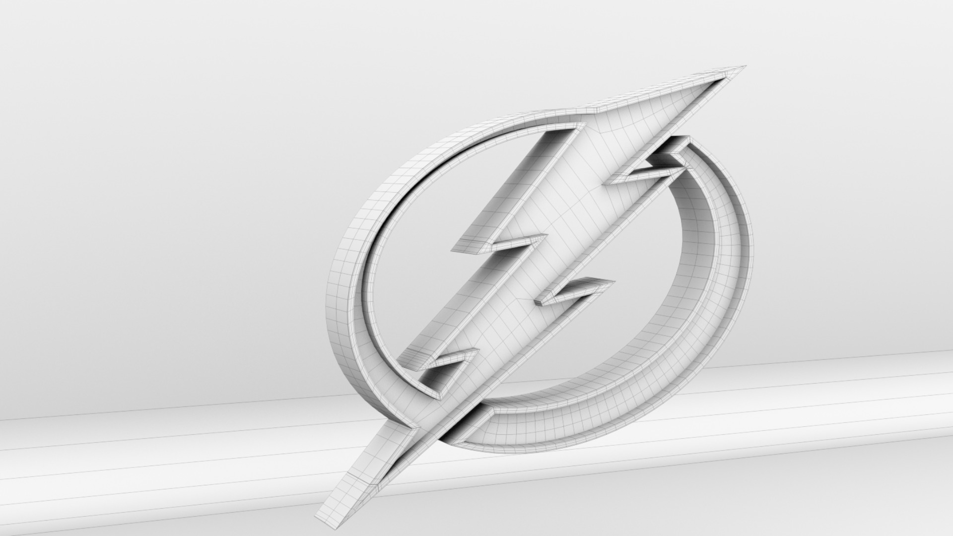 NHL Tampa Bay Lightning Team Logo 3D model_9