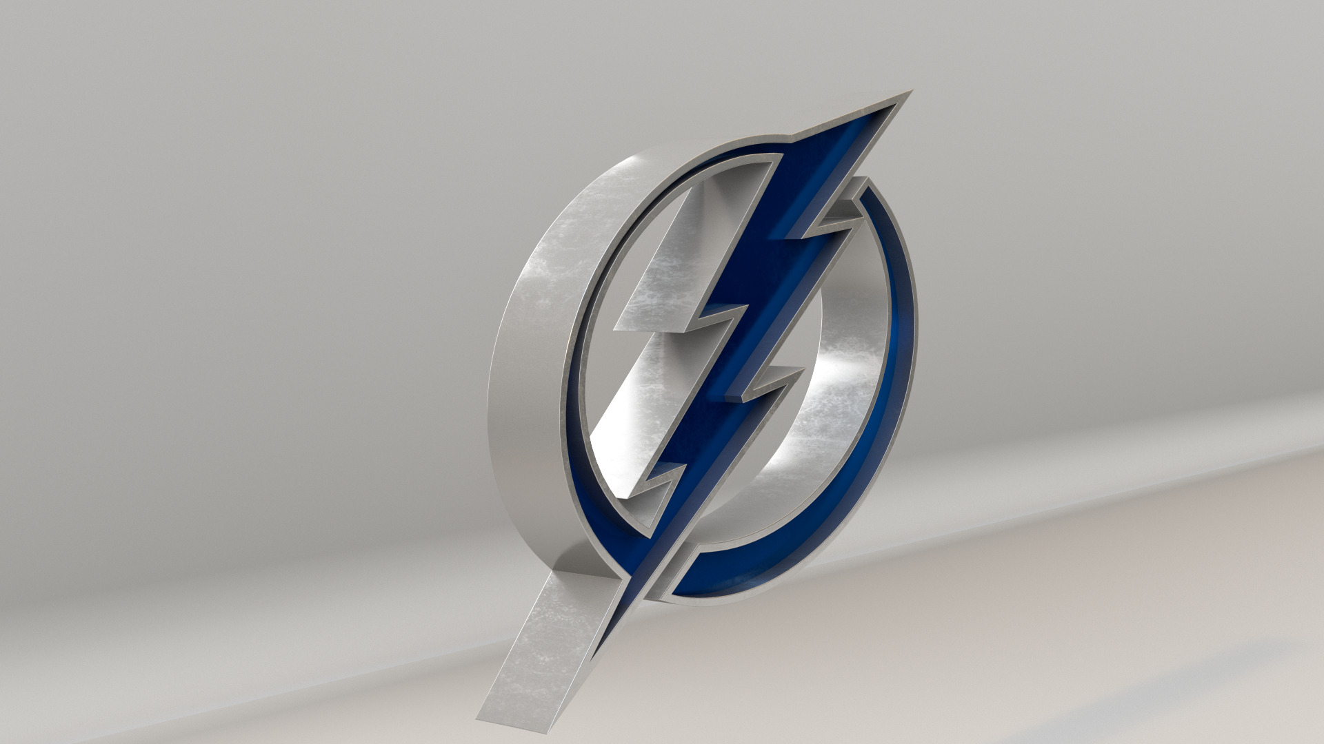 NHL Tampa Bay Lightning Team Logo 3D model_4