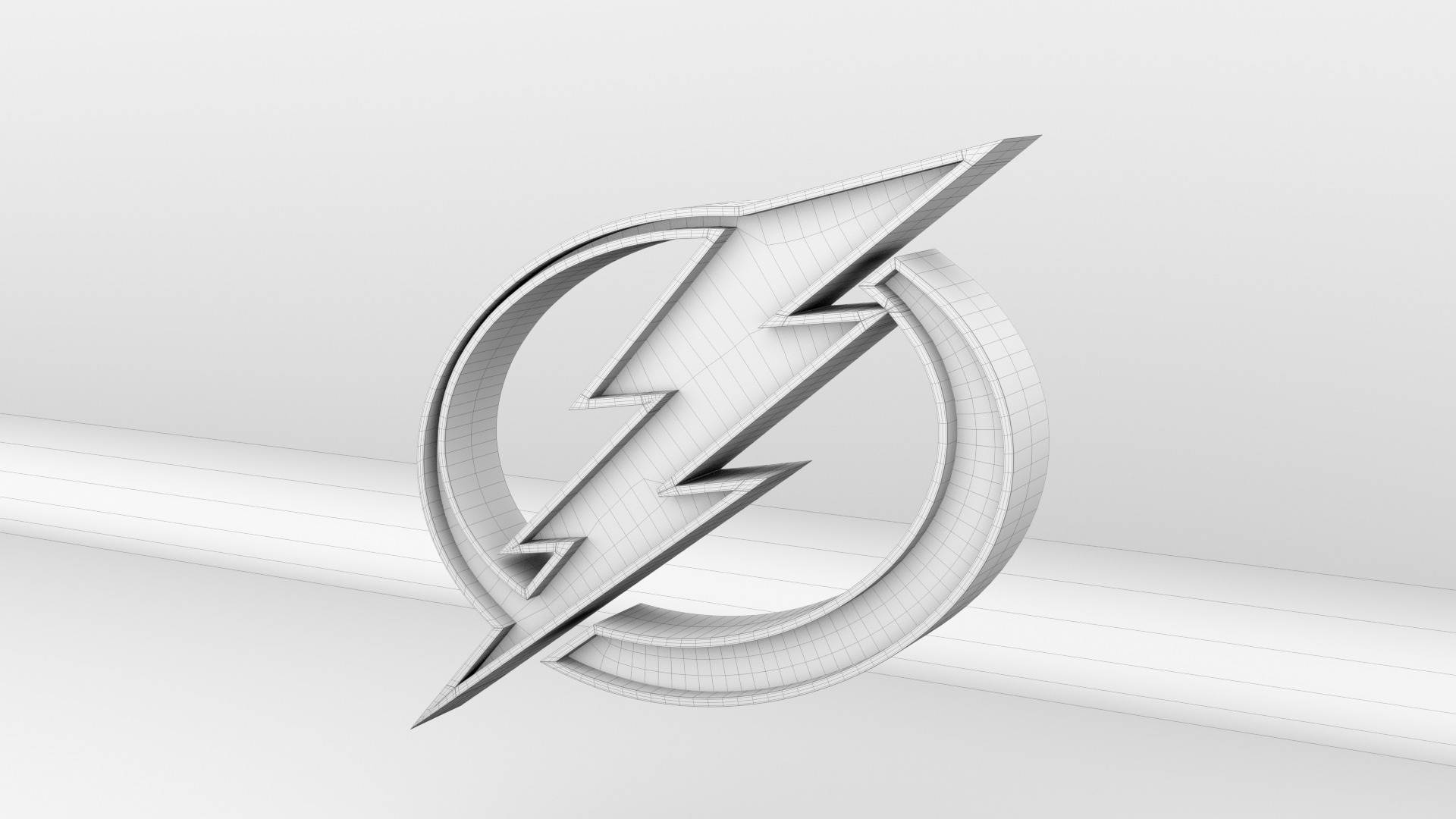 NHL Tampa Bay Lightning Team Logo 3D model_8