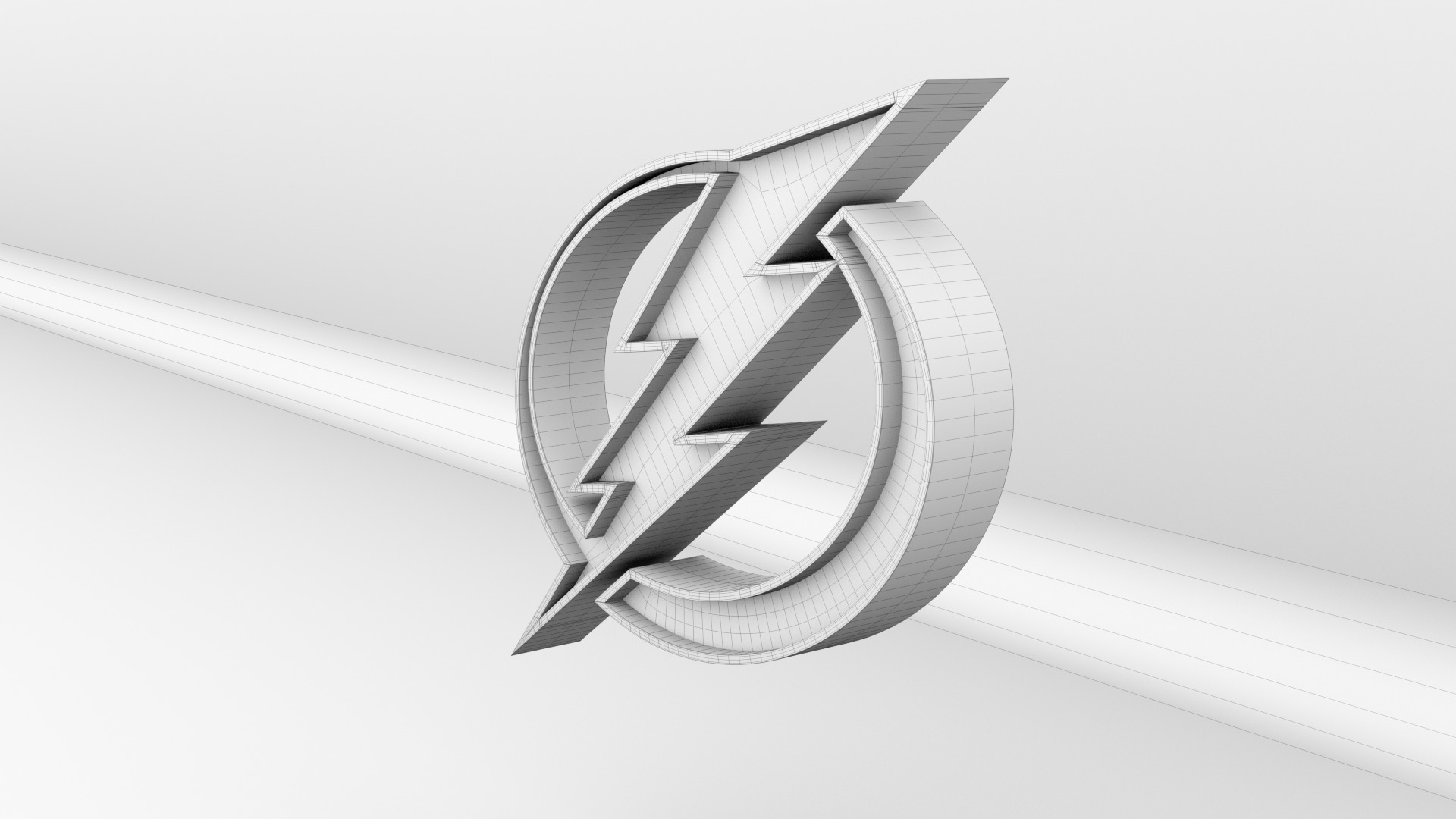 NHL Tampa Bay Lightning Team Logo 3D model_11