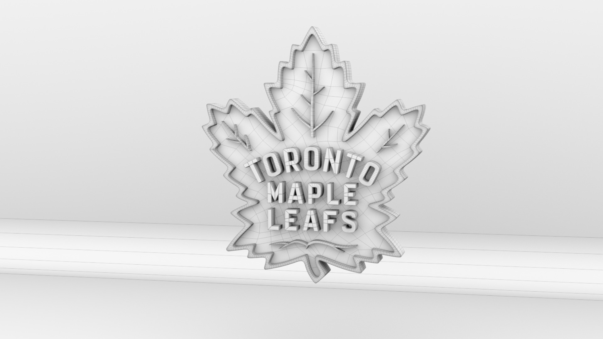 NHL Toronto Maple Leafs Team Logo 3D model_7