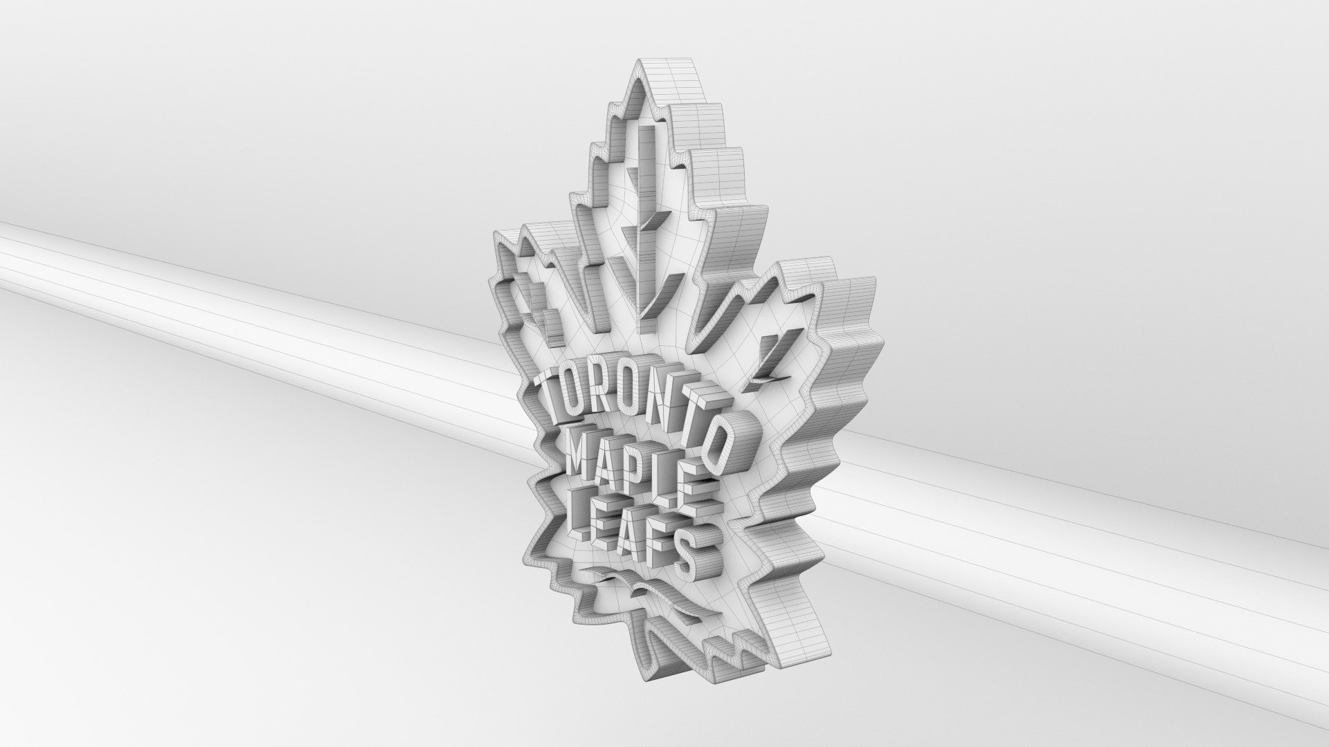 NHL Toronto Maple Leafs Team Logo 3D model_11