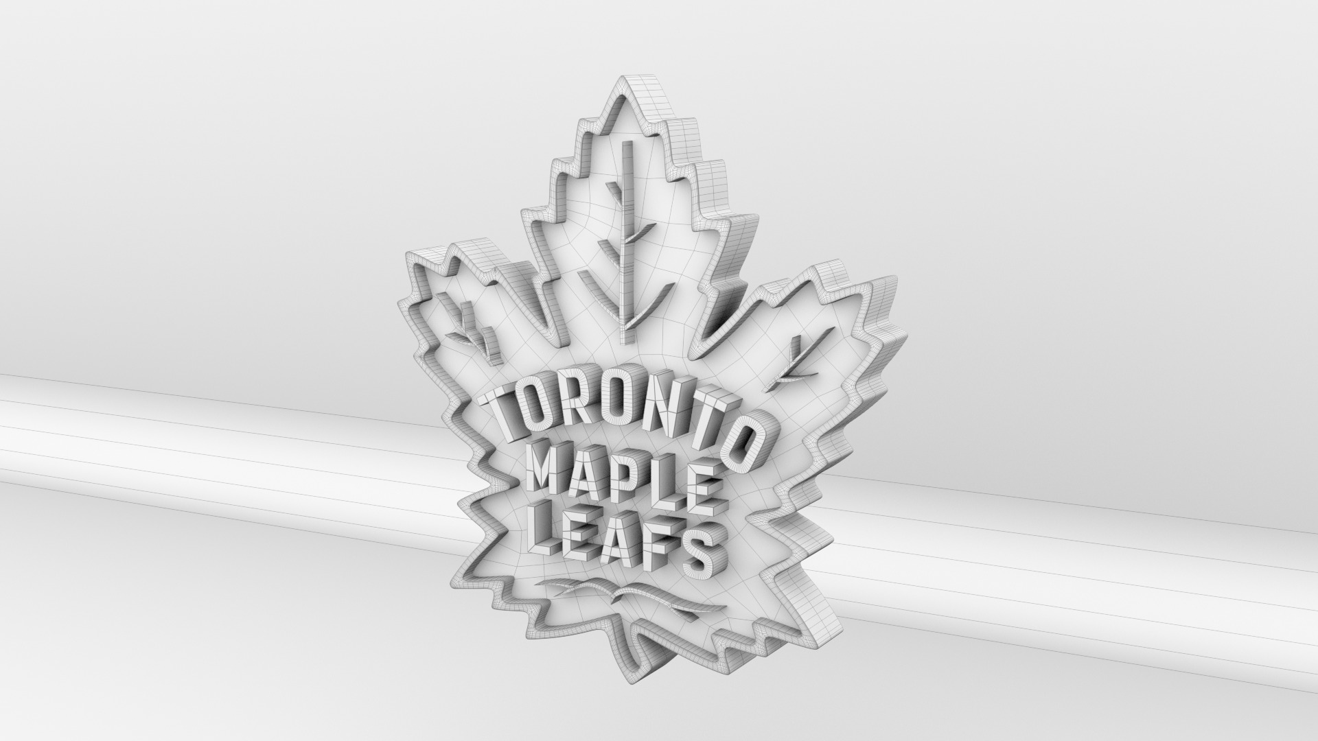 NHL Toronto Maple Leafs Team Logo 3D model_8