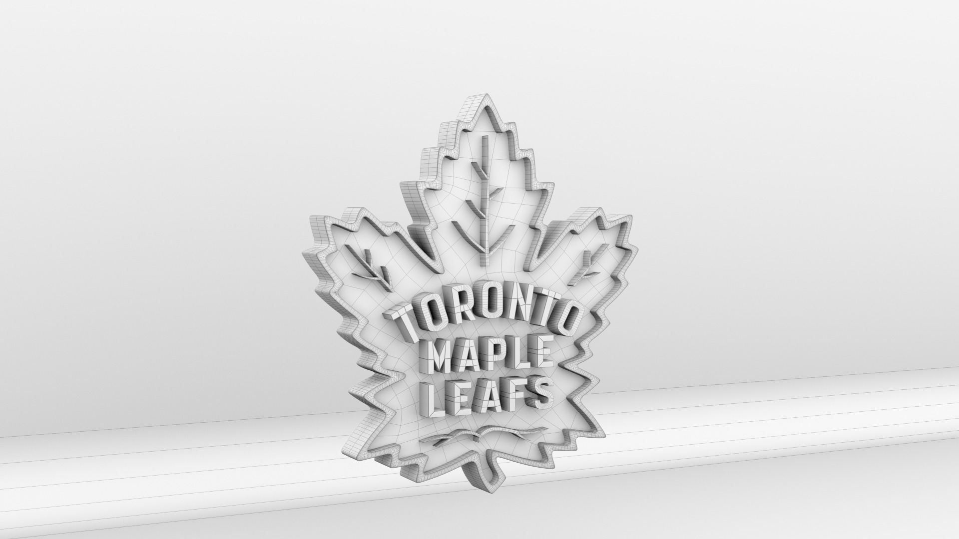 NHL Toronto Maple Leafs Team Logo 3D model_9