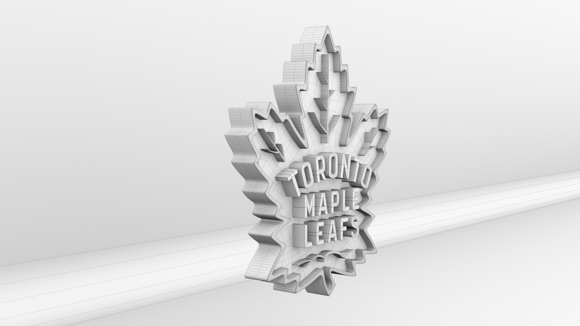 NHL Toronto Maple Leafs Team Logo 3D model_10